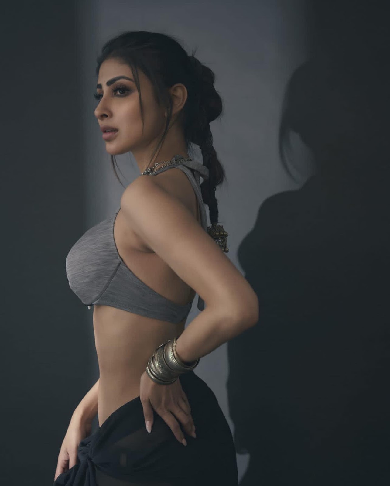 Mouni Roy S Latest Photoshoot In Tiny Bikini Top Flaunting Her Slim Body And Sexy Legs Sets